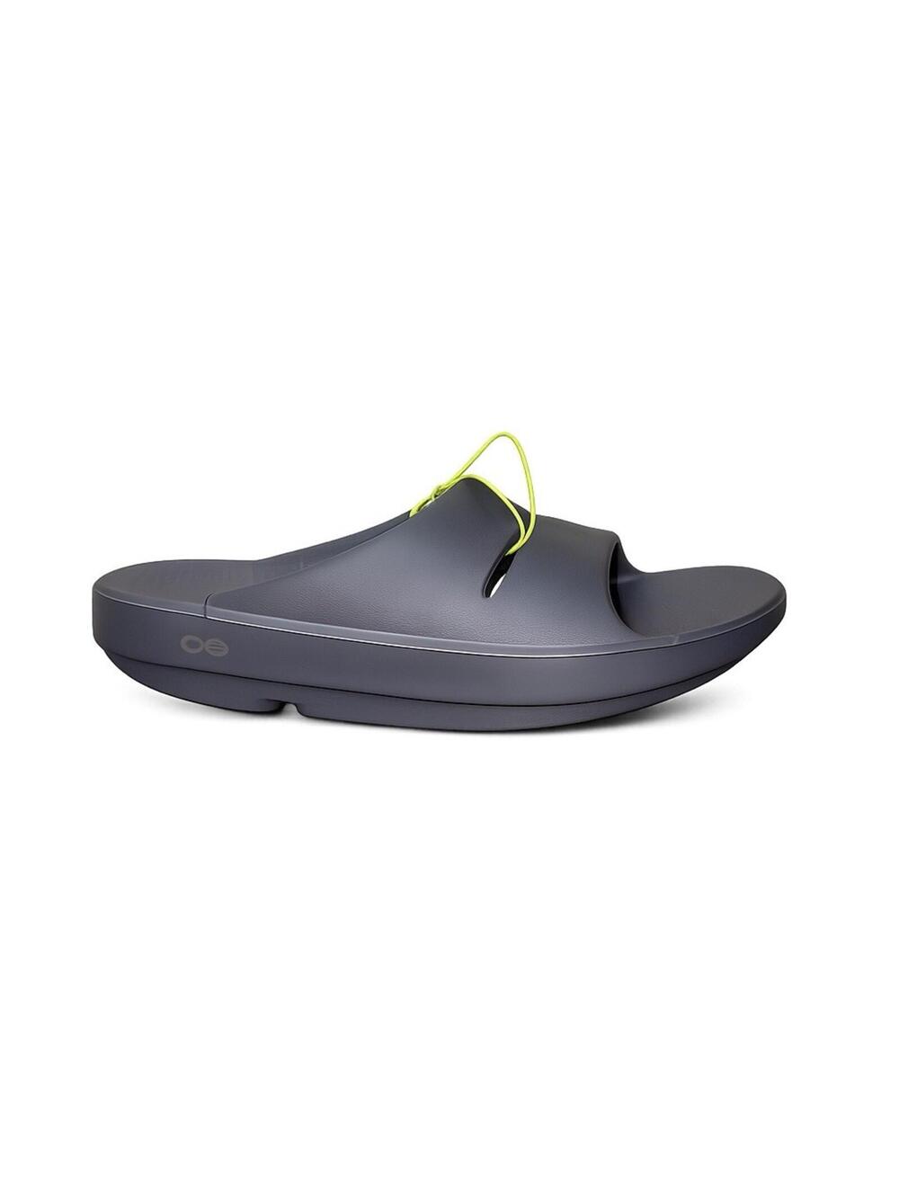 Oofos OOahh Sport Flex Recovery Slides Women’s 8 Gray Comfort Sandals